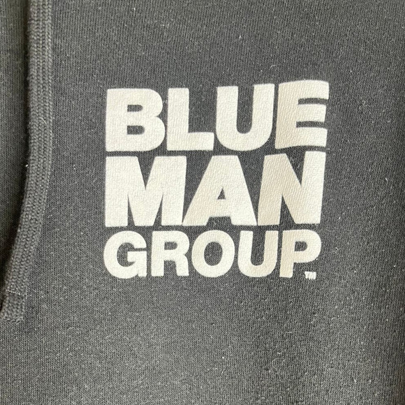 Blue Man Group Las Vegas Fleece Black Pullover Hoodie Sweatshirt - Picture 5 of 5